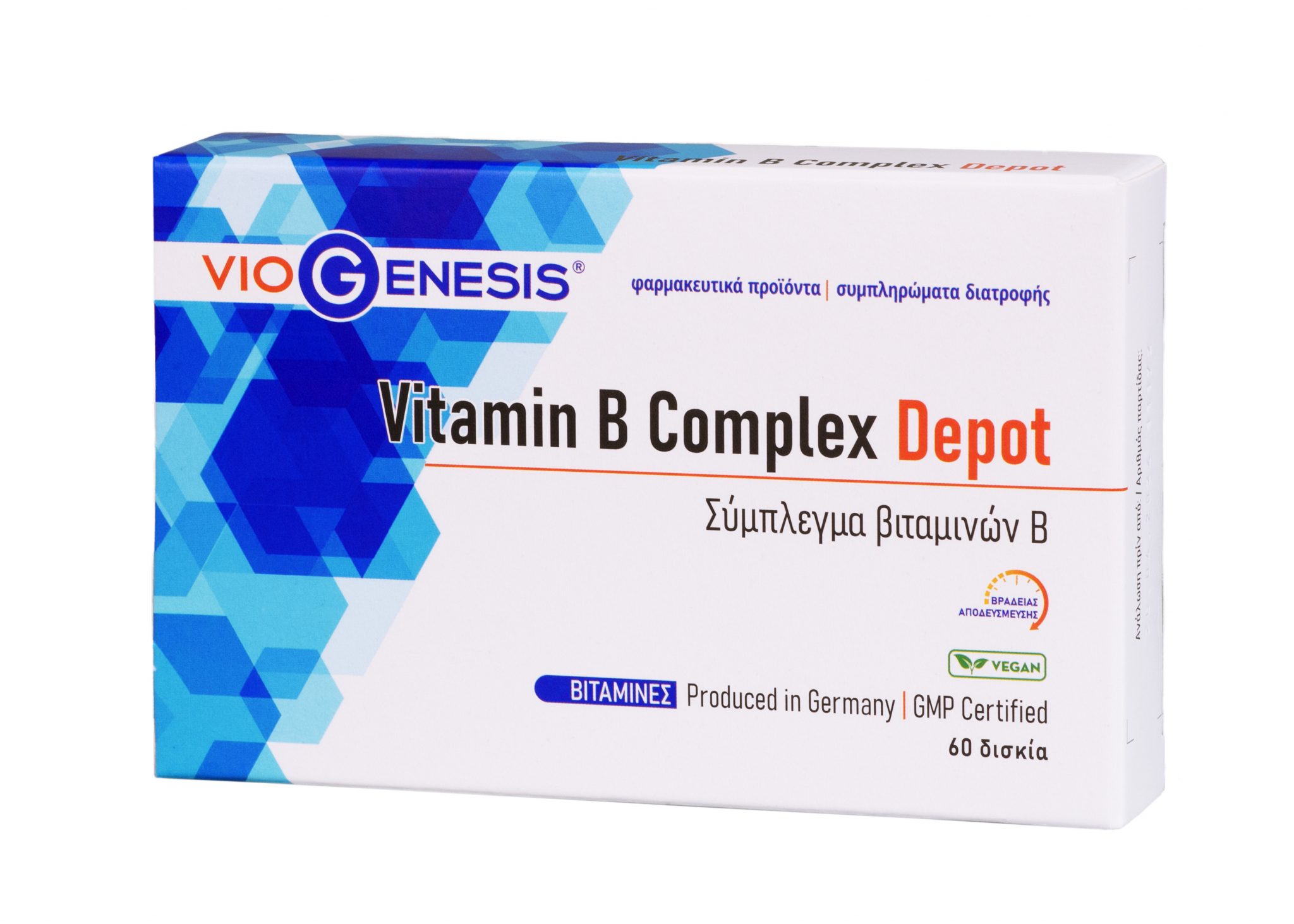 Vitamin B Complex Depot 60 tabs Viogenesis