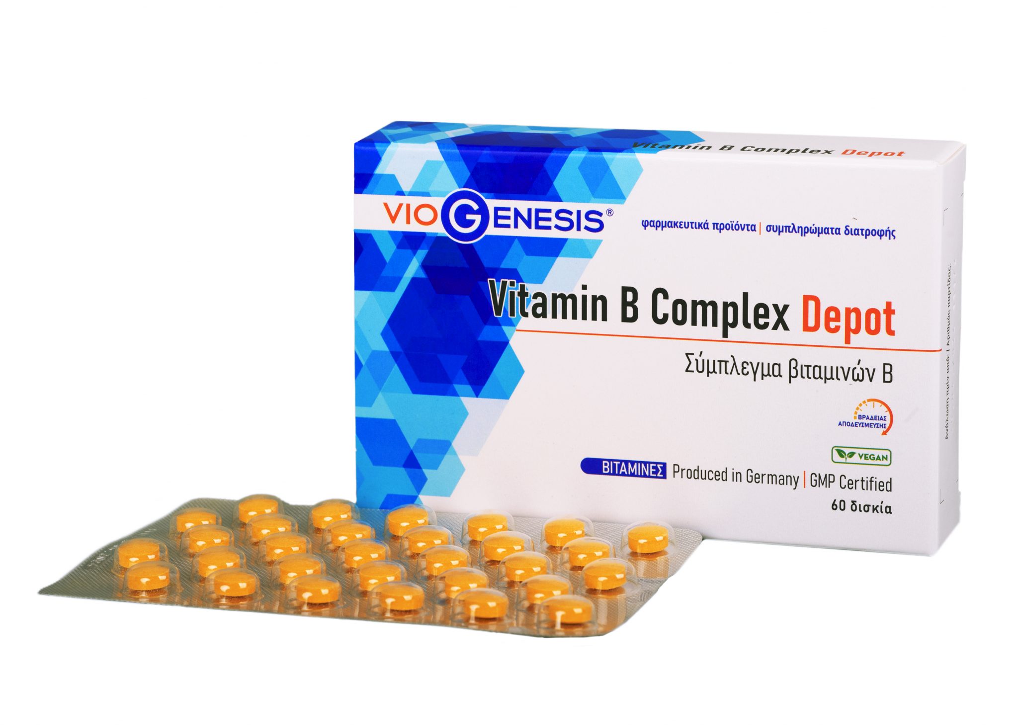 Vitamin B Complex Depot 60 tabs Viogenesis